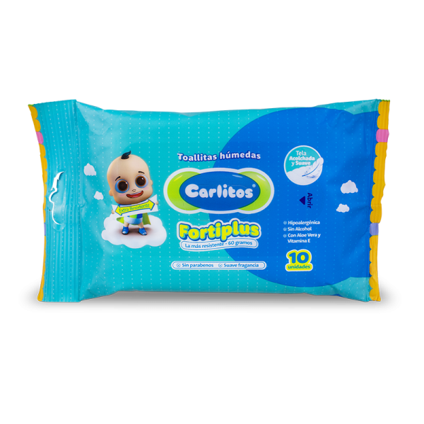 Toallitas húmedas Carlitos premium x10 unidades