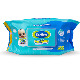 Toallitas húmedas Carlitos premium x100 unidades