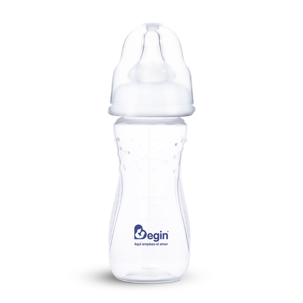 Biberón Begin extra grip cuello estándar / sin agarradera / 5 oz
